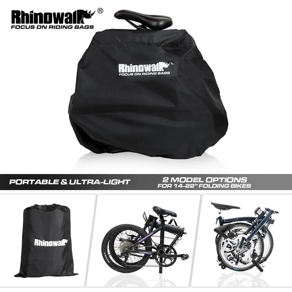 Cycling Journey - Rhinowalk-Bolsa de almacenamiento para bicicleta plegable,