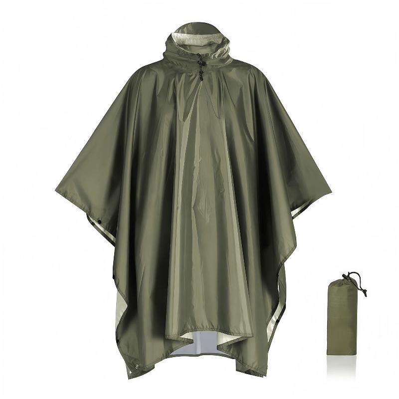 Cycling Rain Jacket Commute - Chubasquero de viaje, Poncho impermeable con
