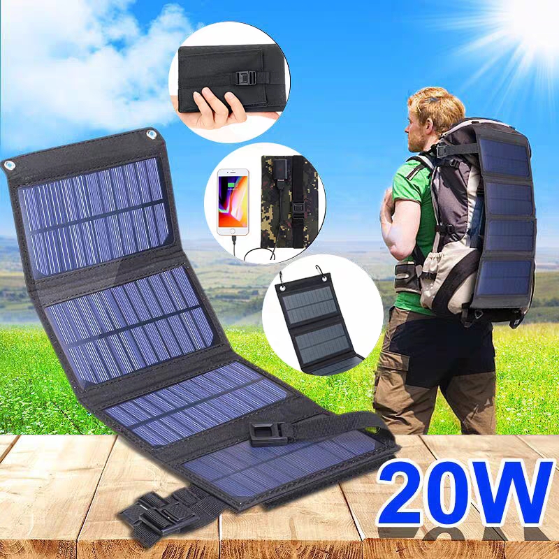 Usb Charger Dynamo - Panel Solar Plegable de 20W 50W