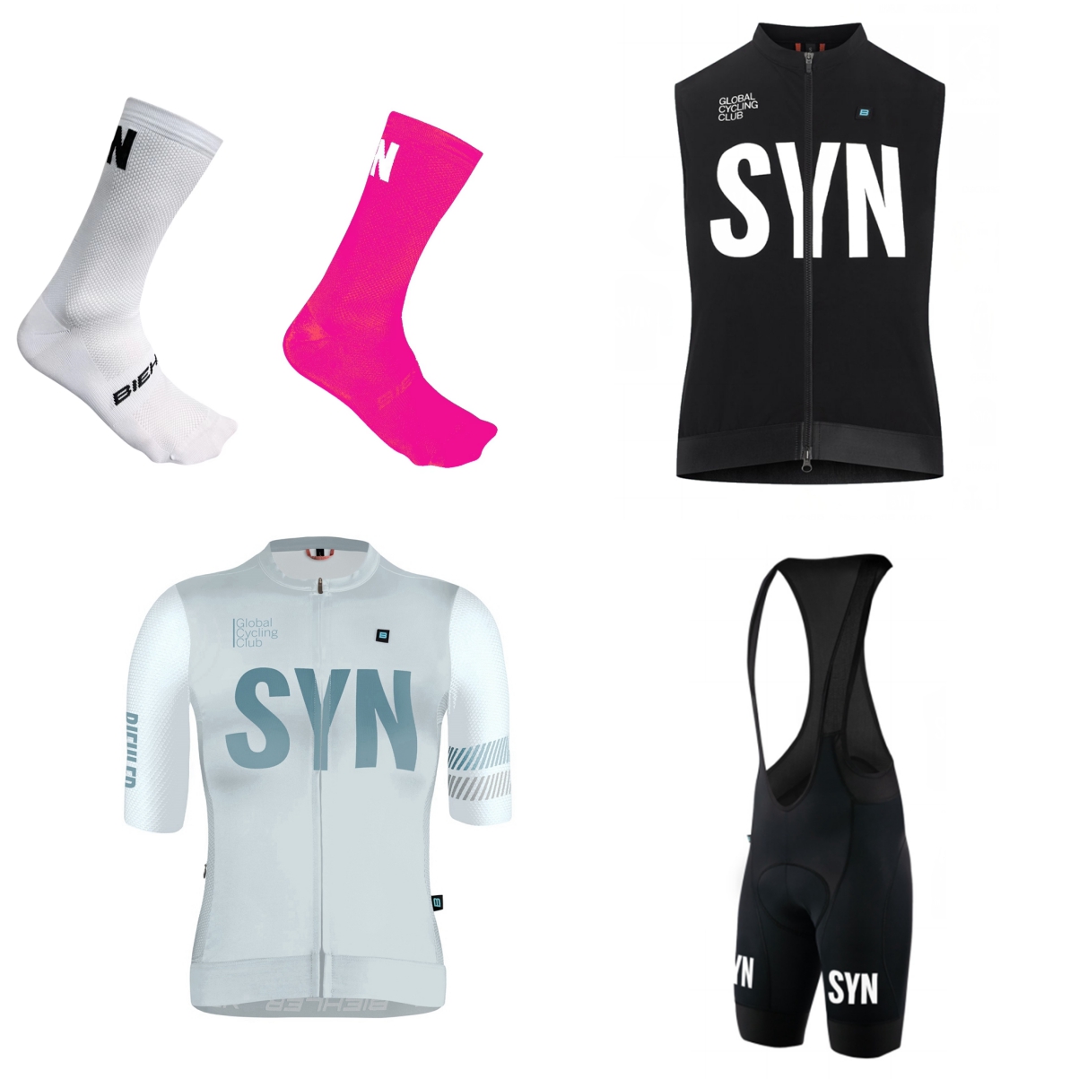 Cycling Community - Conjunto de Ciclismo de Cuatro Piezas