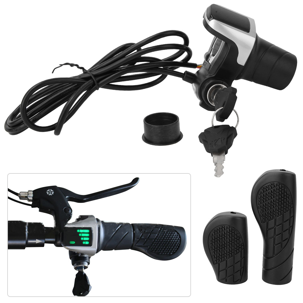 Commuter Bike Lock - Acelerador de agarre giratorio para manillar