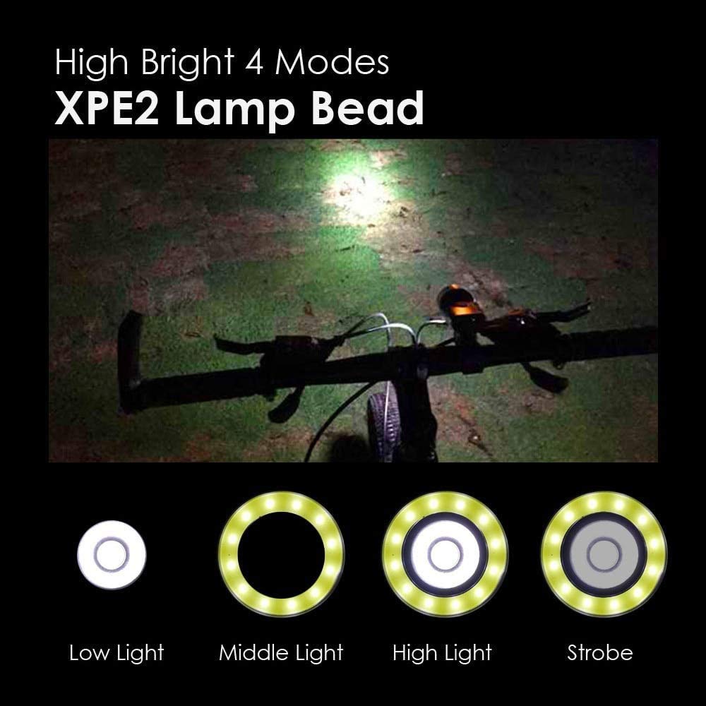 Cycling Commute Gear - Juego de Luces LED Recargables e