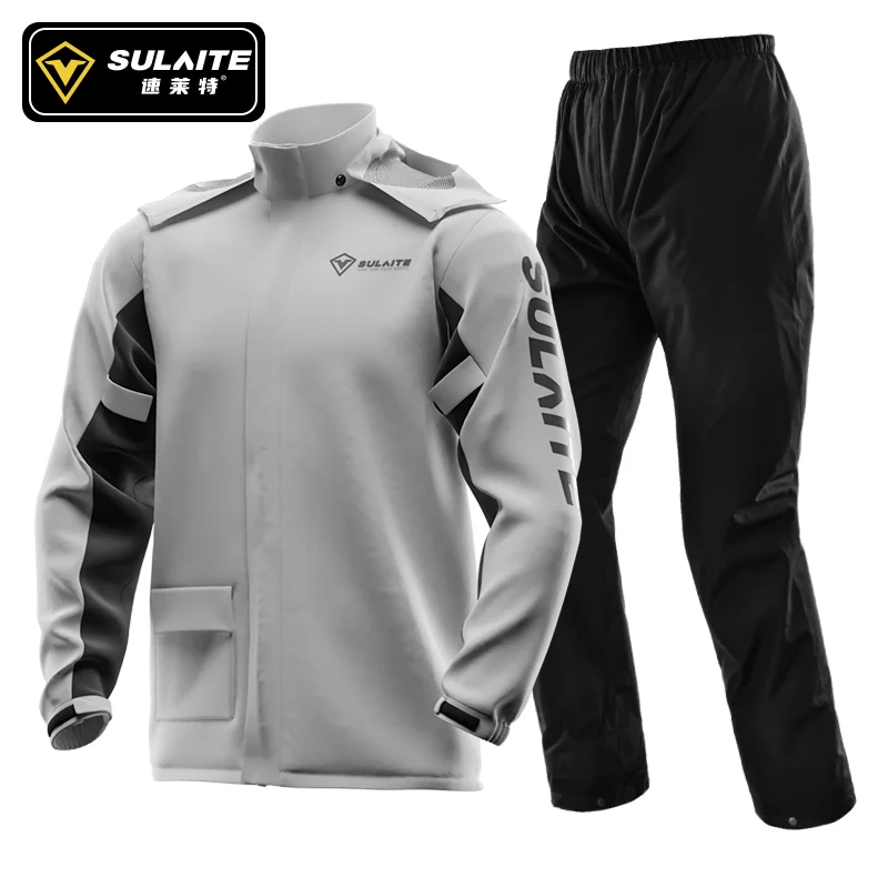 Cycling Rain Jacket Commute - SULAITE-chubasquero para motocicleta para hombre, traje