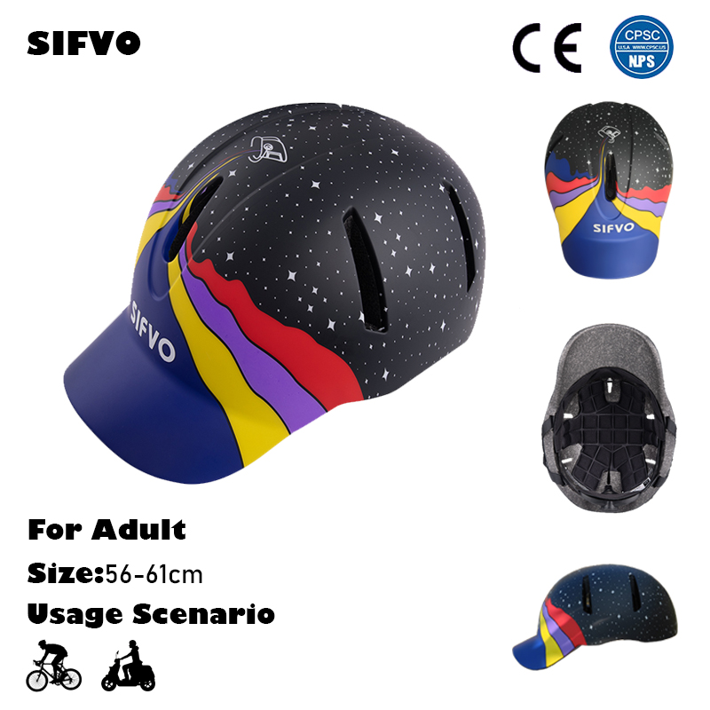 Commute Cycling Helmet - SIFVO-casco de bicicleta elegante para adultos,