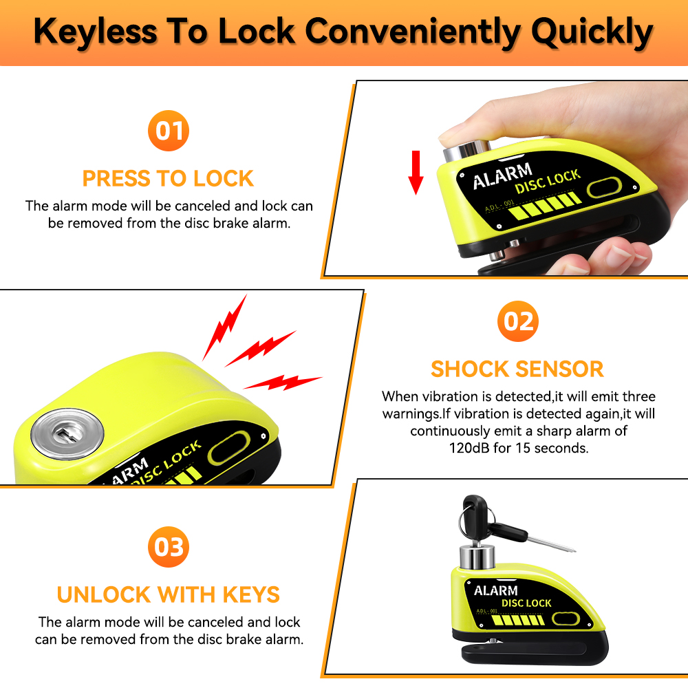 Nueva bicicleta motocicleta al - Commuter Bike Lock reseña y precio