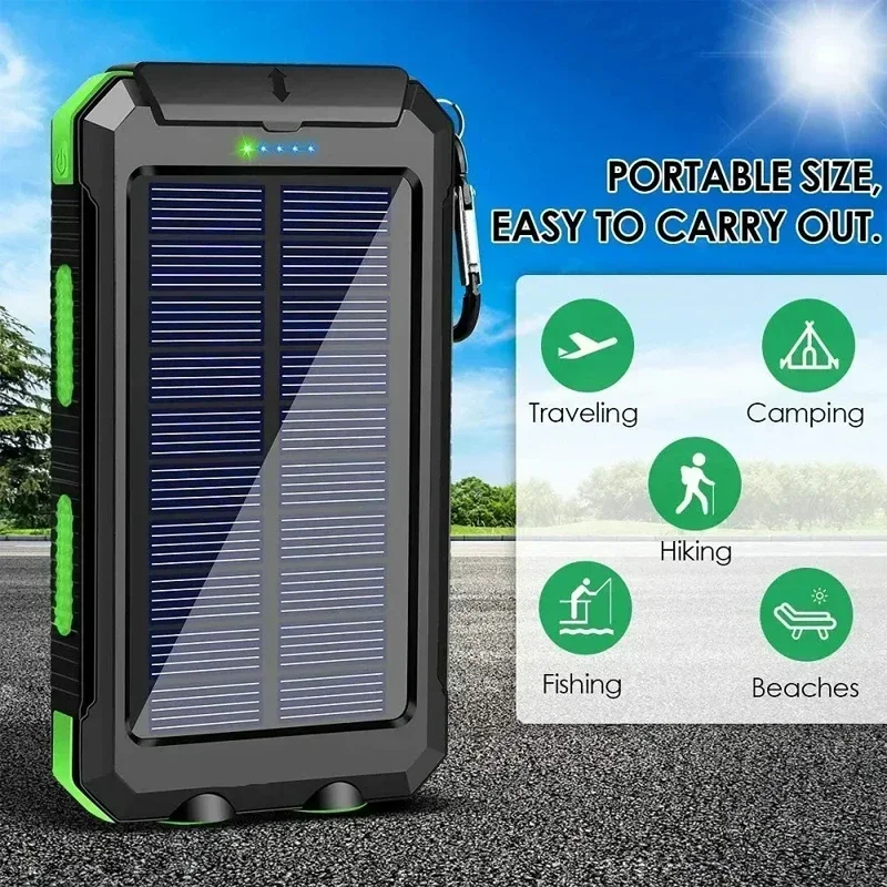 Lenovo 50000mAh Solar Power Ba - Usb Charger Dynamo reseña y precio