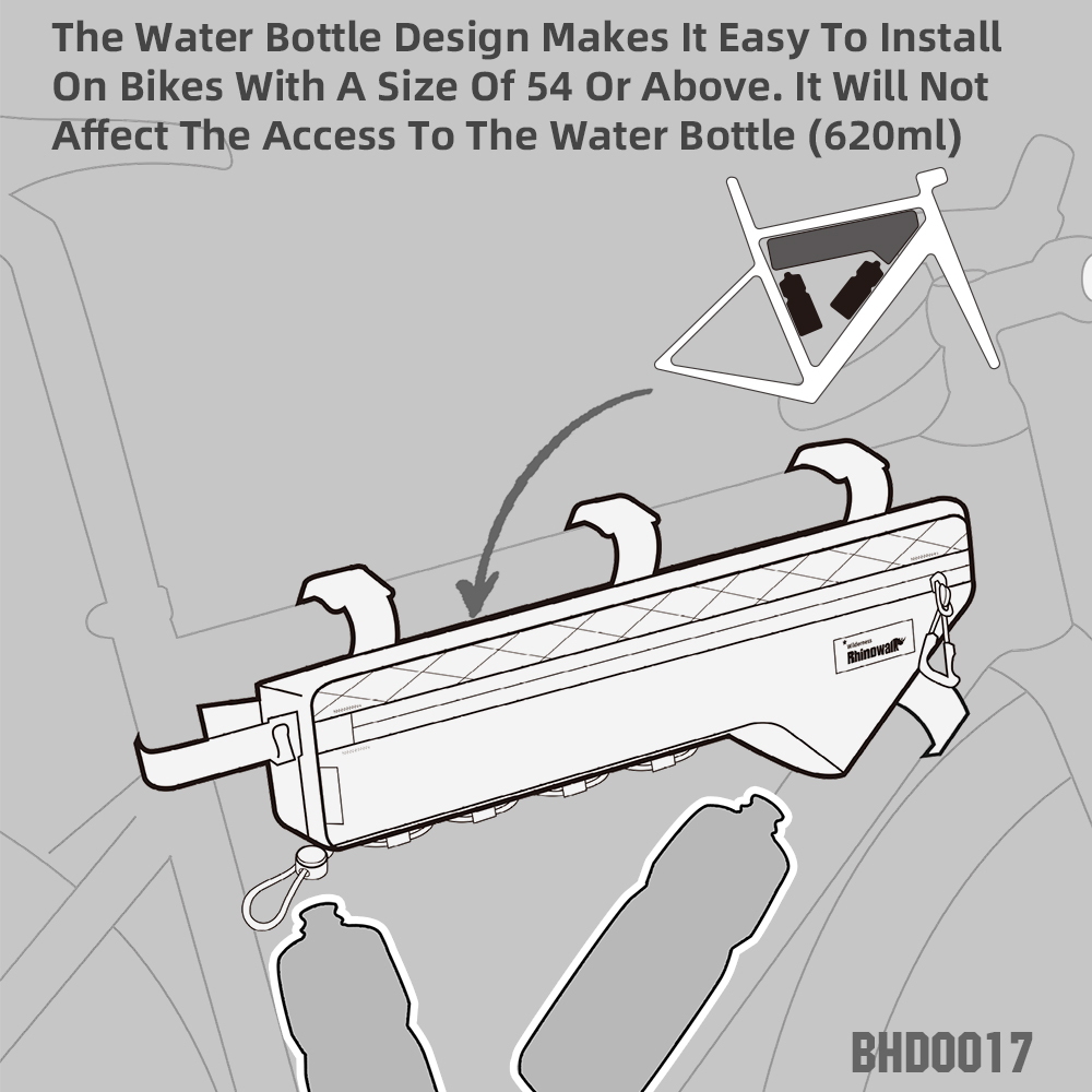 Rhinowalk-bolsa para cuadro de - Cycling Journey reseña y precio