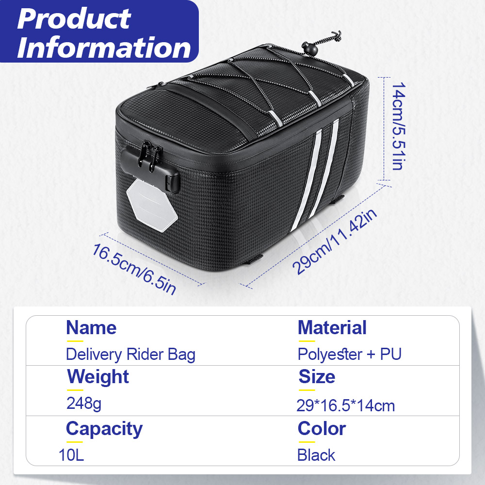 Bolsa Trasera para Bicicleta c - Panniers Waterproof Rear reseña y precio