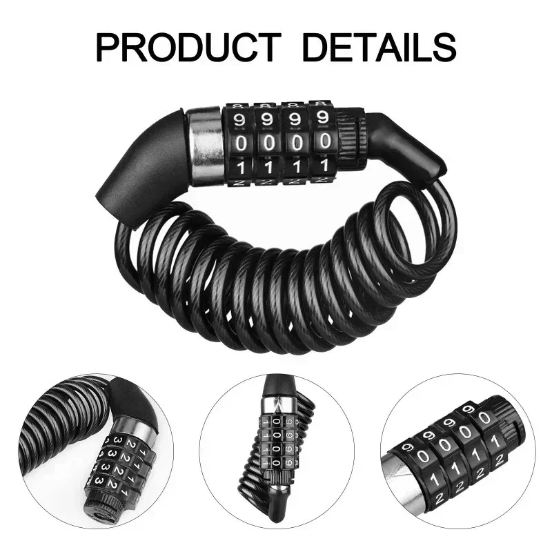 Cadena Antirrobo para Motocicl - Chain Lock Combination reseña y precio