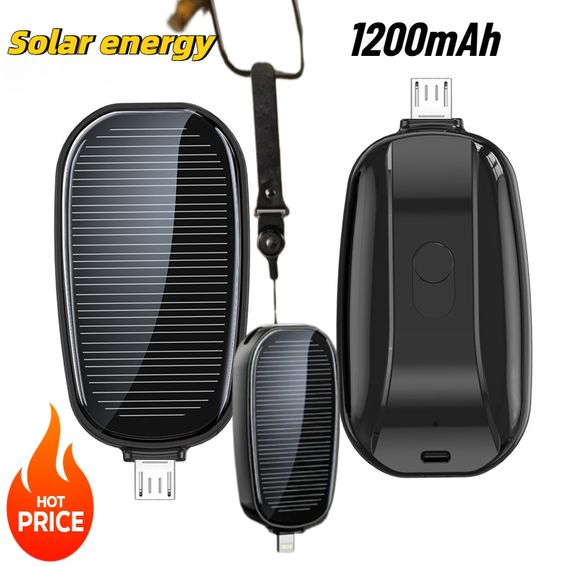 Mini batería externa solar de  - Usb Charger Dynamo reseña y precio