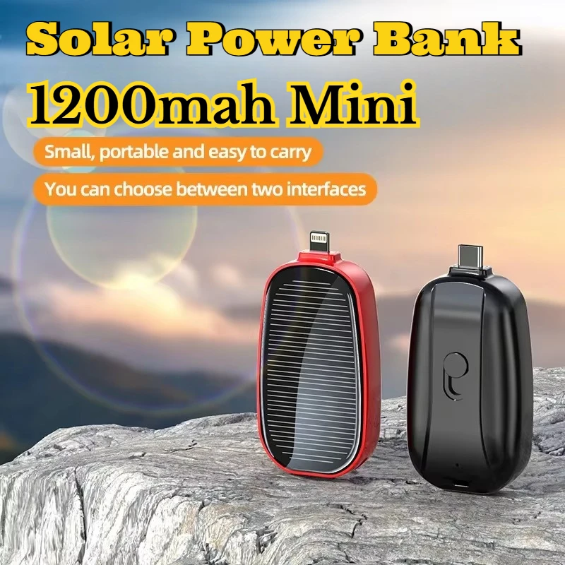 Mini batería externa solar de  - Usb Charger Dynamo reseña y precio