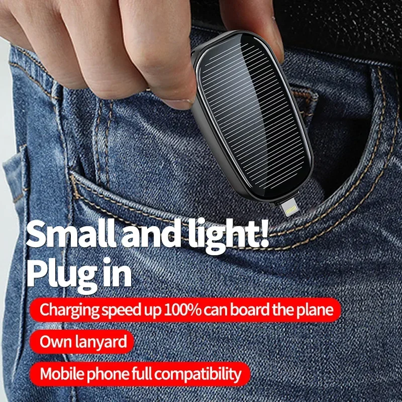 Mini batería externa solar de  - Usb Charger Dynamo reseña y precio