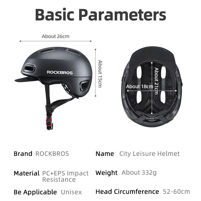 Casco de Ciclismo ROCKBROS con - Commute Cycling Helmet reseña y precio