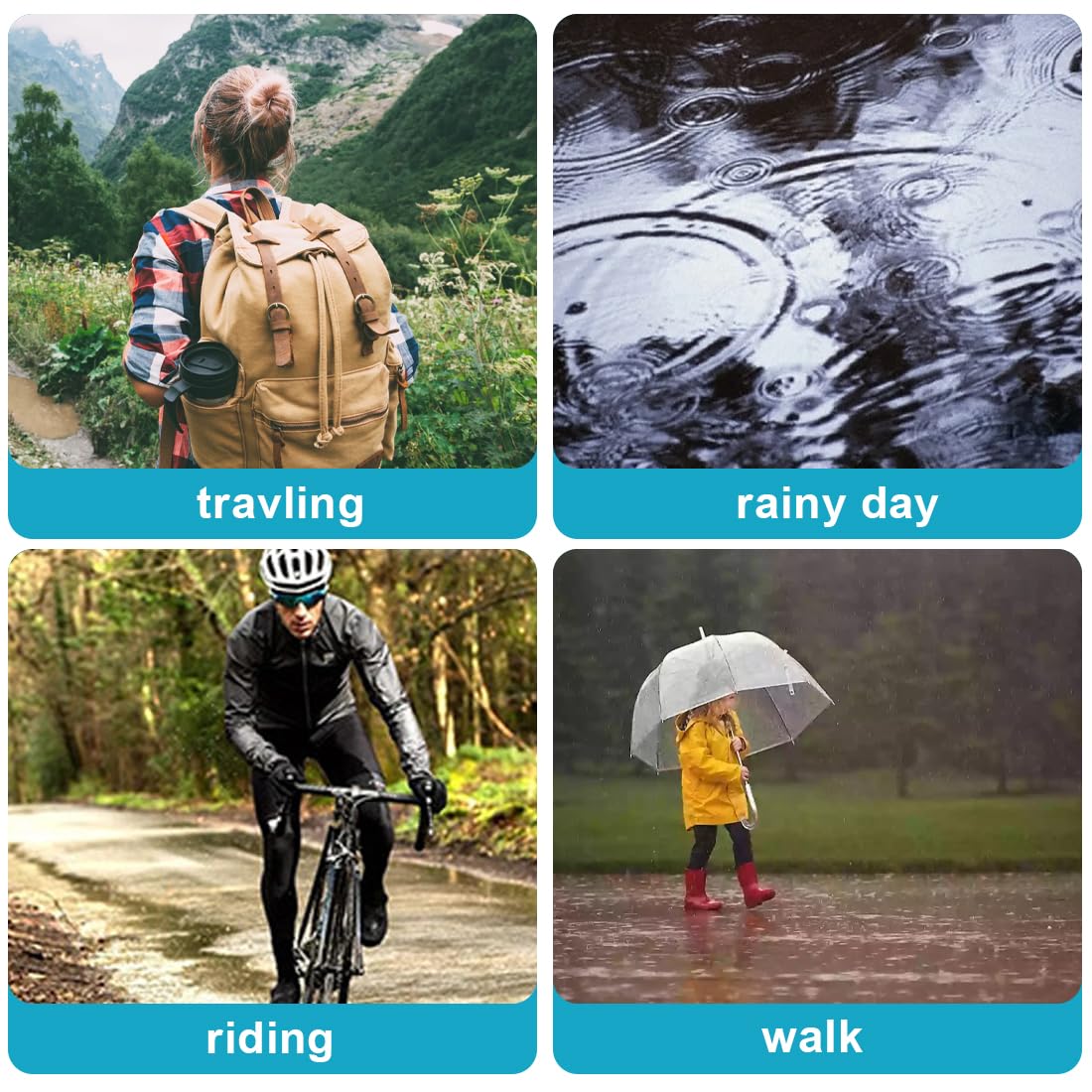 Impermeable para Adultos, Ponc - Cycling Commuter Rain Gear reseña y precio