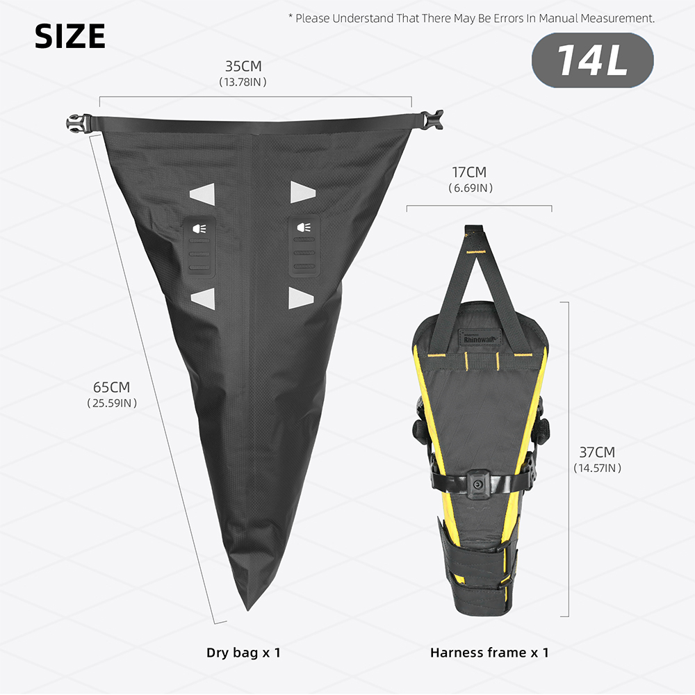 Rhinowalk bolsa trasera de bic - Cycling Journey reseña y precio