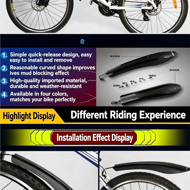 Juego de Guardabarros Delanter - Fender Mudguard Set reseña y precio