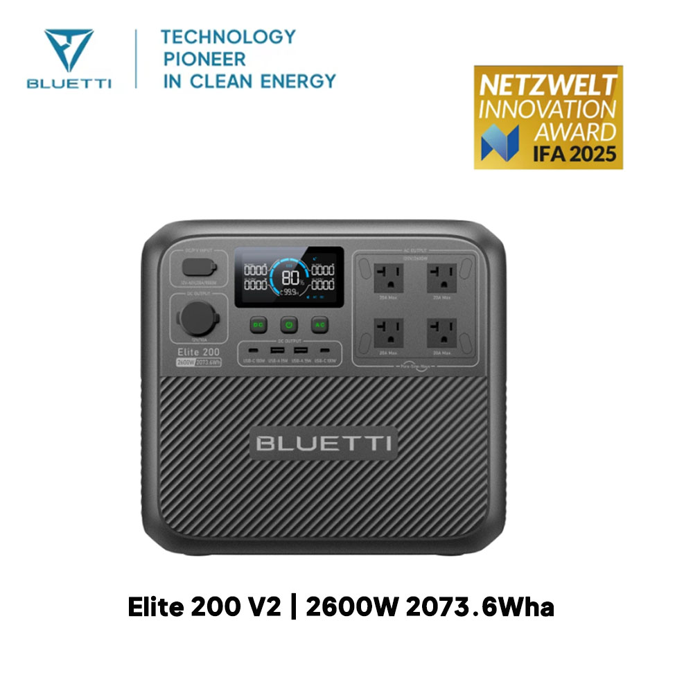 【Renew】BLUETTI Elite 200 V2 Es - Usb Charger Dynamo reseña y precio