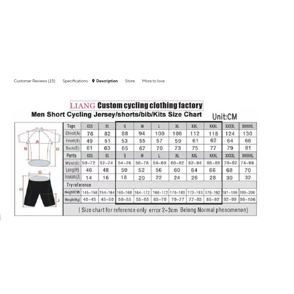 Conjunto de Jersey de Ciclismo - Cycling Community reseña y precio
