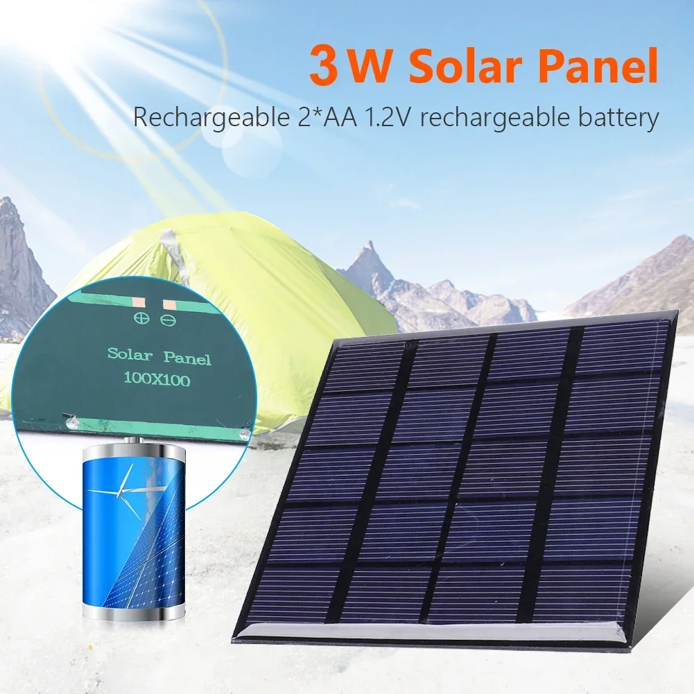 Panel Solar de 3W y 5V, cargad - Usb Charger Dynamo reseña y precio