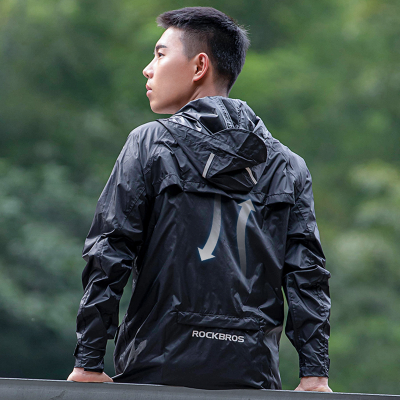 ROCKBROS-chubasquero impermeab - Cycling Rain Jacket Commute reseña y precio